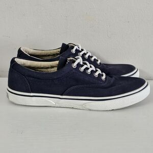 Sperry Top-Sider Navy Canvas Boat Shoes Men's 8.5M